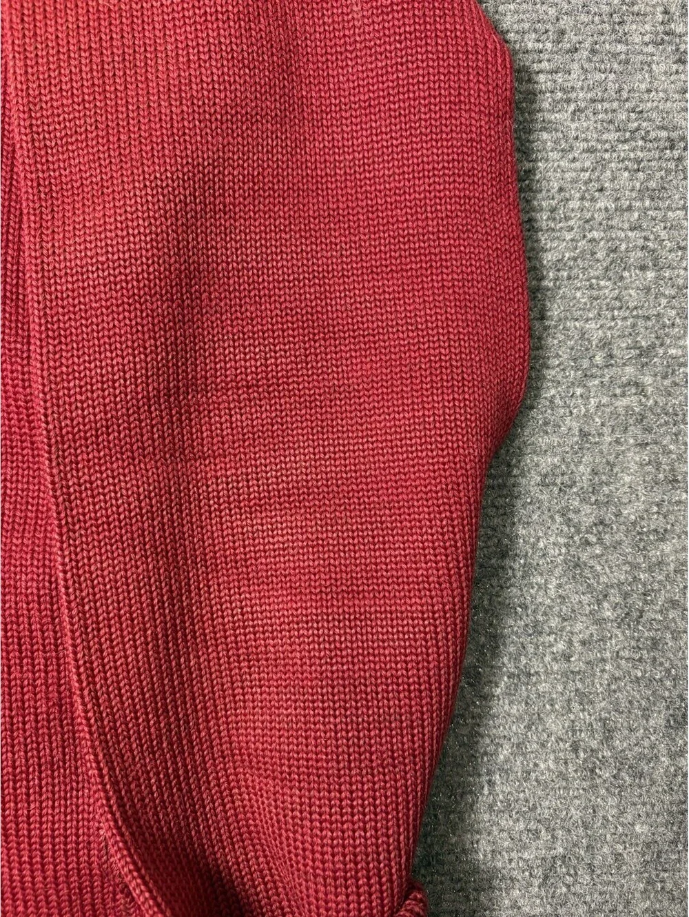 Vintage 1950s Burgundy Wool Letterman Cardigan 0118